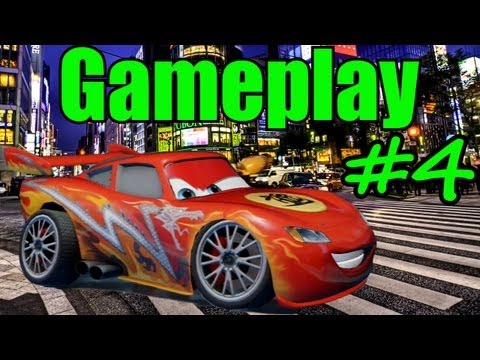 Cars 2 Gameplay Part 4 - Lightning McQueen (Dragon) Airport Invasion PS3-XBOX360