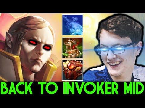 MIRACLE [Invoker] Back to Invoker Mid After a Long Time 7.22 Dota 2