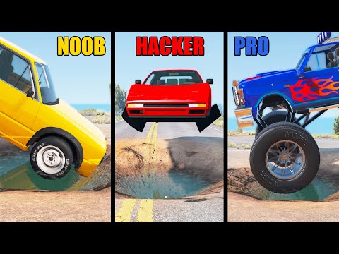 NOOB vs PRO vs HACKER #45 - Beamng drive