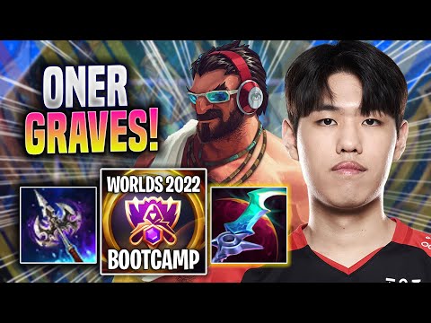 ONER SHOWTIME WITH GRAVES! - T1 Oner Plays Graves JUNGLE vs Hecarim! | Bootcamp 2022