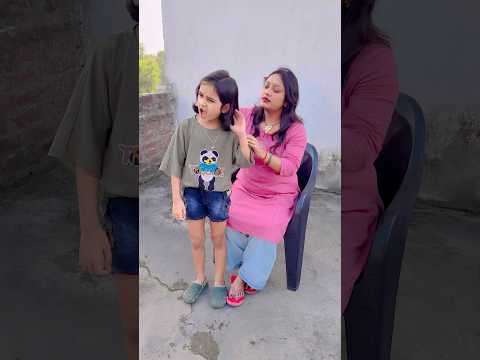 Anvi did not get her hair raised by her mother 😳🤣