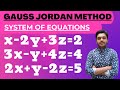 Gauss Jordan Method System Of Equation Engineering Maths Mathspedia