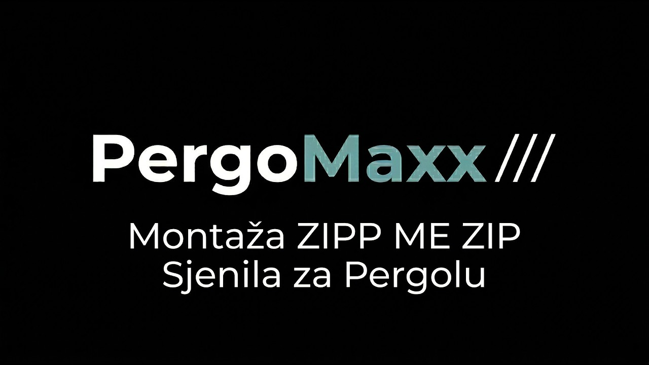Montaža ZIPP ME ZIP Sjenila za Pergolu