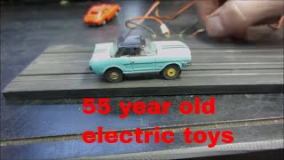 will they run? 1960s slot car set sitting 40 years.