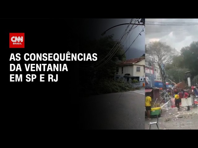 Vendaval totaliza cinco mortes em São Paulo e Rio de Janeiro | LIVE CNN