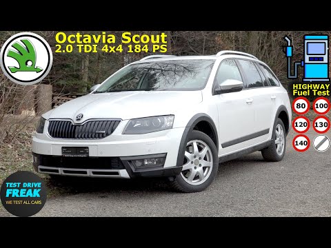 2015 Skoda Octavia Scout 2.0 TDI 4x4 184 PS 🚗 Test Drive with Fuel Consumption & Performance
