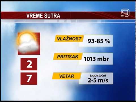 TV KANAL 9, NOVI SAD, Vremenska prognoza 27.03.2013.