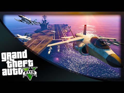 GTA 5 Funny Moments - 'ON AN AIRCRAFT CARRIER?' (GTA 5 Online Funny Moments)