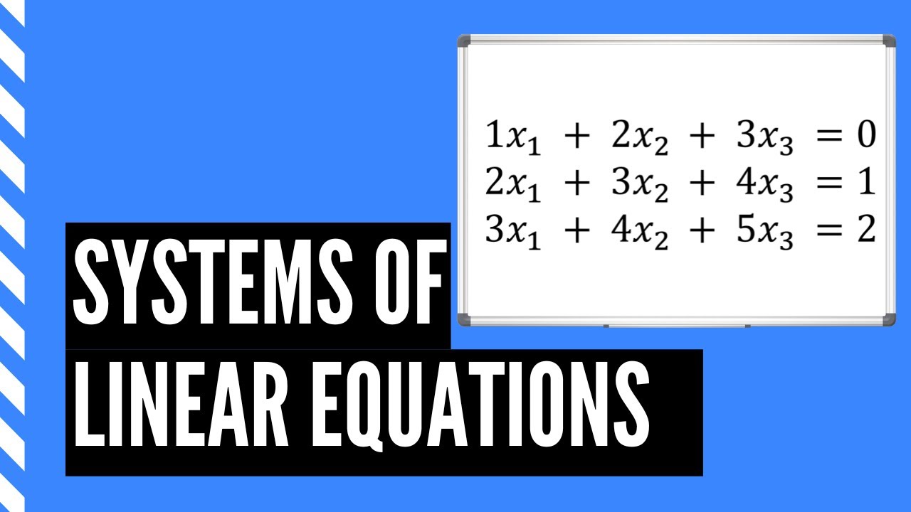 Systems of linear equations and their solutions: An Introduction