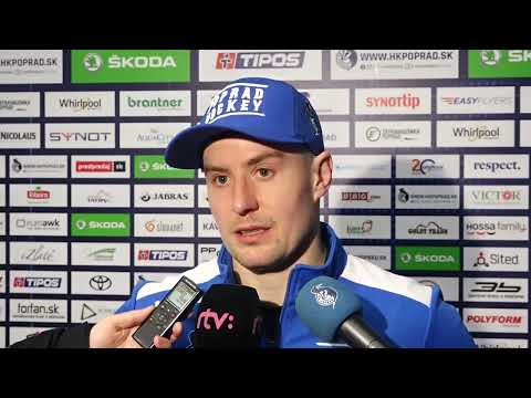 Samuel Mlynarovič po zápase so Spišskou Novou Vsou (37. kolo Tipos Extraliga)