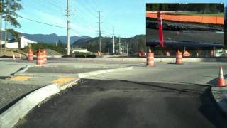 preview picture of video 'Granite Falls Truck Bypass Roundabout 01-18-2010'
