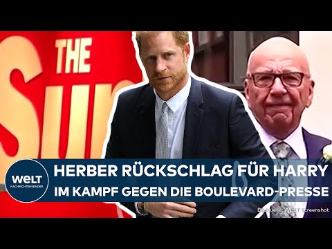 LONDON: Herber Rückschlag für Prinz Harry! Klage gegen Medienmogul Rupert Murdoch abgewiesen