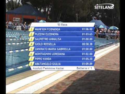 Serie 1 dei 50 Rana  Assoluti Femmine Master - 11 Memorial Andrea Bettiol