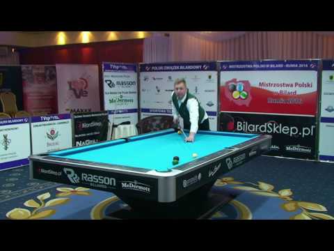 Mistrzostwa Polski w Bilard - Rumia 2016 Norbert Żelazko vs Arkadiusz Giernalczyk