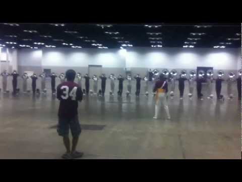 2011 Cadets Hornline - DCI Finals Indoor Warmup: On a Hymnsong of Philip Bliss