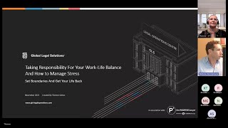 GLS Legal Ops Webinar: In-House Counsel - Managing Your Wellbeing