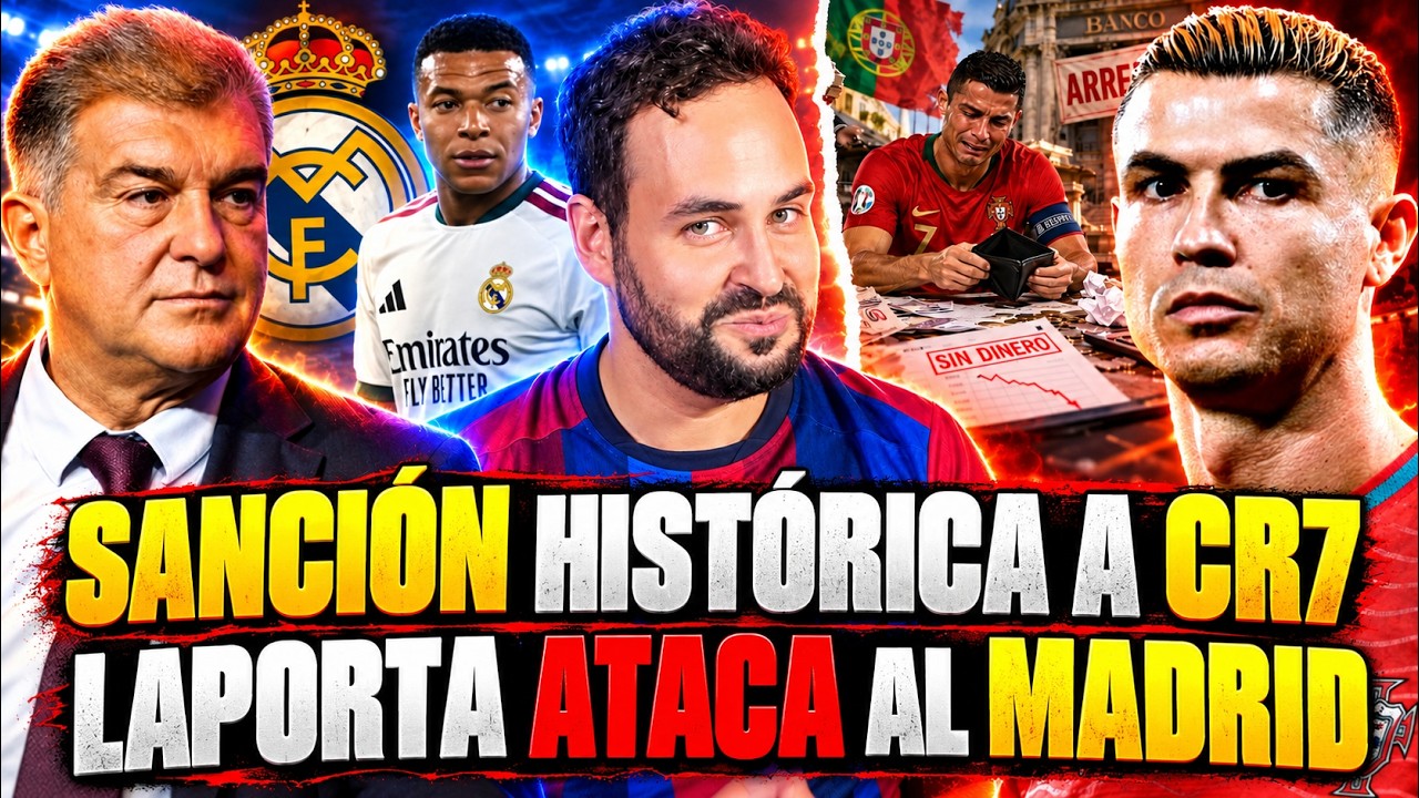 🚨Cristiano Ronaldo recibe una SANCIÓN HISTÓRICA y Laporta ATACA al Real Madrid