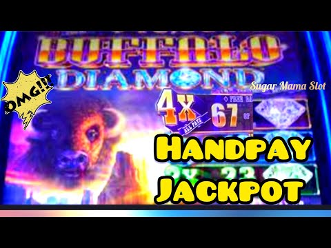 🚨4x All Pays 💵Handpay Jackpot ✨ 67 Spins on Buffalo Diamond 💫✨Guess how much I won?!. #handpay