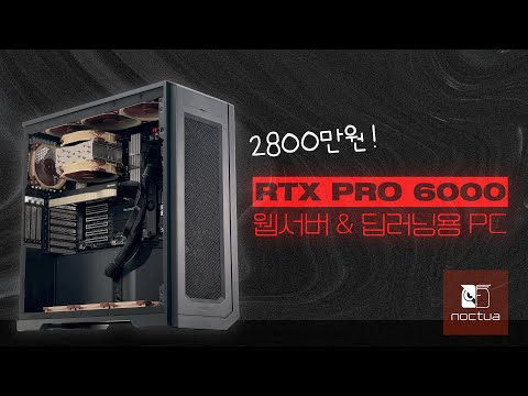 같이 조립해요 #1 - 웹서버, 딥러닝용 워크스테이션 | RTX PRO 6000 블랙웰 | 스레드리퍼 7965WX | 녹투아 | ASUS WRX90 | 256GB ECC/REG