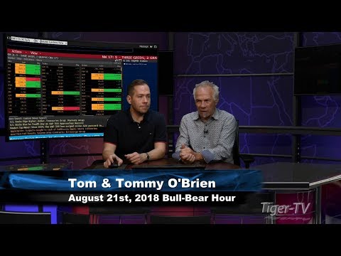 August 21st Bull-Bear Nadex Option Hour on TFNN - 2018