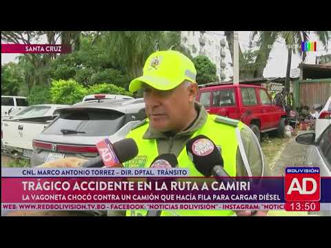 ¡Trágico accidente en la ruta a Camiri!