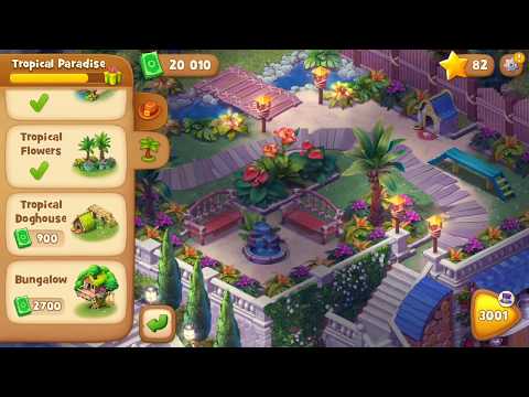 GARDENSCAPES Gameplay - Tropical Paradise (iOS, Android)