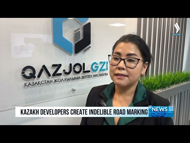 Kazakh developers create indelible road marking