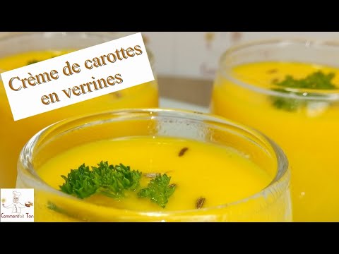 Crème de carottes - Recette spécial apéro