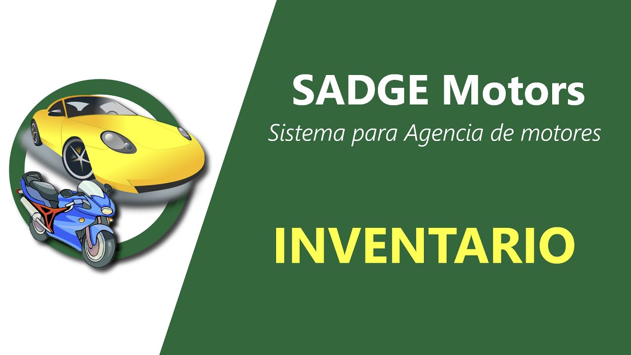 SADGE Motors - Inventario