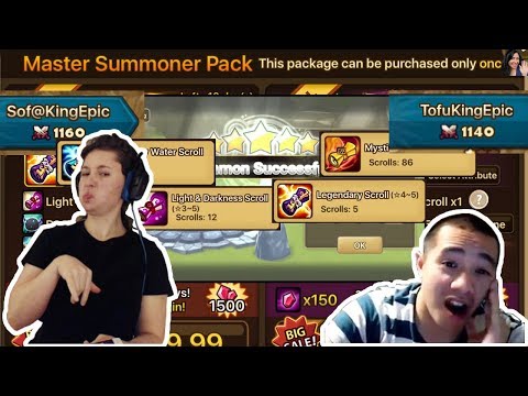 Sof@KingEpic and TofuKingEpic GUILD SUMMONS!!! $150 master pack mass summoning session