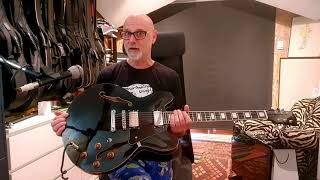 Video thumbnail for Artist Black58II Semi-Hollow Black Gloss Electric Guitar Review by Bob Spencer by Artist Guitars