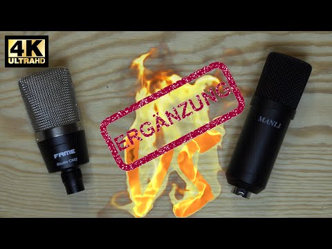 Ergänzung Fame Audio Studio Mikrofon CM2 VS MANLI Großmembran Gondensator Mikrofon