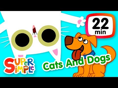 The Super Simple Show - Cats And Dogs | Kids Songs & Cartoons About Pets