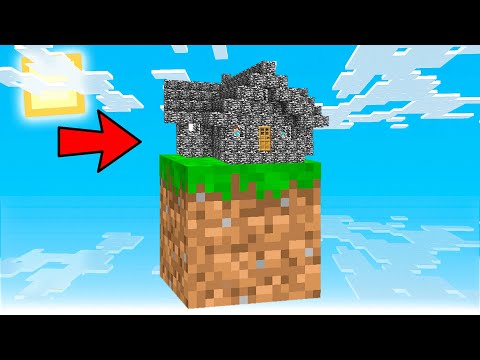 HO COSTRUITO UNA CASA DI BEDROCK IN UN SOLO BLOCCO! - Minecraft ITA
