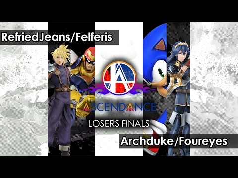 Smash 4: RefriedJeans/Felferis V Archduke/Foureyes - Ascendance 28 Tournament SSB4