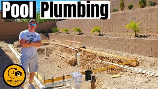 POOL PLUMBING INSTALLATION - TIMELAPSE - HOW TO PLUMB A POOL