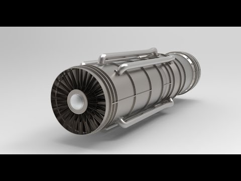 J58 Turboramjet | SR71 | Keyshot Animation