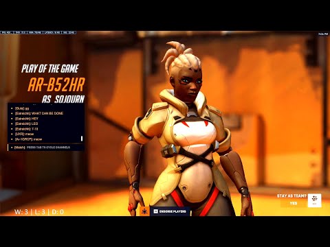 COLOURHEX INSANE SOJOURN GAMEPLAY - POTG! [ OVERWATCH 2 SEASON 3 TOP 500 ]