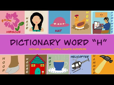 Kids vocabulary|Learn English for Kids| words starting with H