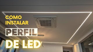 Como instalar perfil de LED no forro de drywall (gesso).