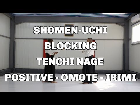 Shomen-Uchi, Blocking, Tenchi Nage, Positive - Omote - Irimi / Aikido techniques