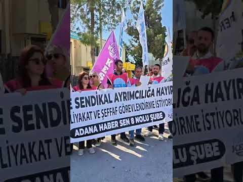 "PTT'de Sendikal Ayrımcılığa Hayır" Başlıklı Basın Açıklamasını Şube Başkanı Celal Mönür Okudu.
