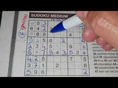 (#3100) Insane, No Additional again! Medium Sudoku puzzle. 07-15-2021 (No Additional today)