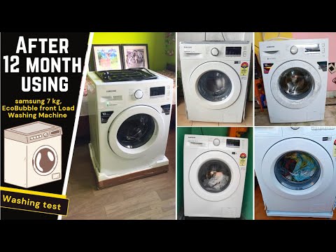 Thumbnail for After 12 Month Using - Samsung 7 kg, 5 star EcoBubble Hygiene Steam Front Loading Washing Machine.