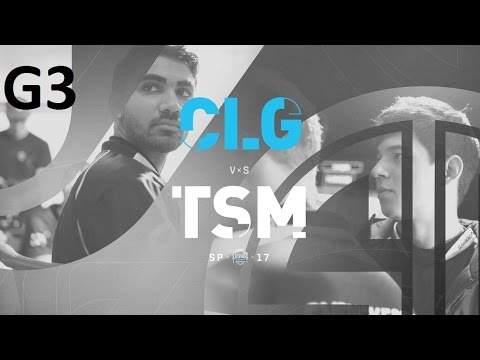 CLG vs TSM Game 3 Highlights - 2017 NALCS SPRING SPLIT - WEEK 6 DAY 2