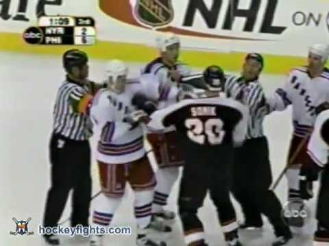 Dan LaCouture vs Patrick Sharp & Jamie Lundmark vs Danil Markov Feb 14, 2004