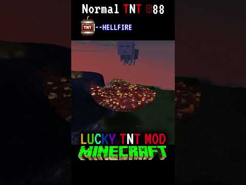 Insane 80LvL Minecraft Lucky Mod TNT Hellfire!