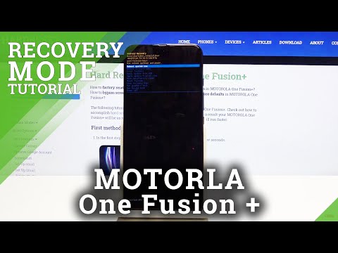 How to Enter Recovery Mode in Motorola One Fusion+ - Recovery Menu