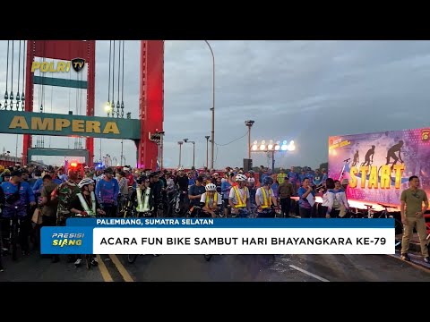 POLDA SUMATERA SELATAN ADAKAN ACARA FUN BIKE SAMBUT HARI BHAYANGKARA KE-79