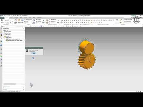 Siemens PLM NX GC Toolkit - Profile Shifted Helical Gear Modeling